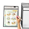 Dry Erase Pocket Ufmarine B6812 Black 10x13 Inch 6-Pack-2