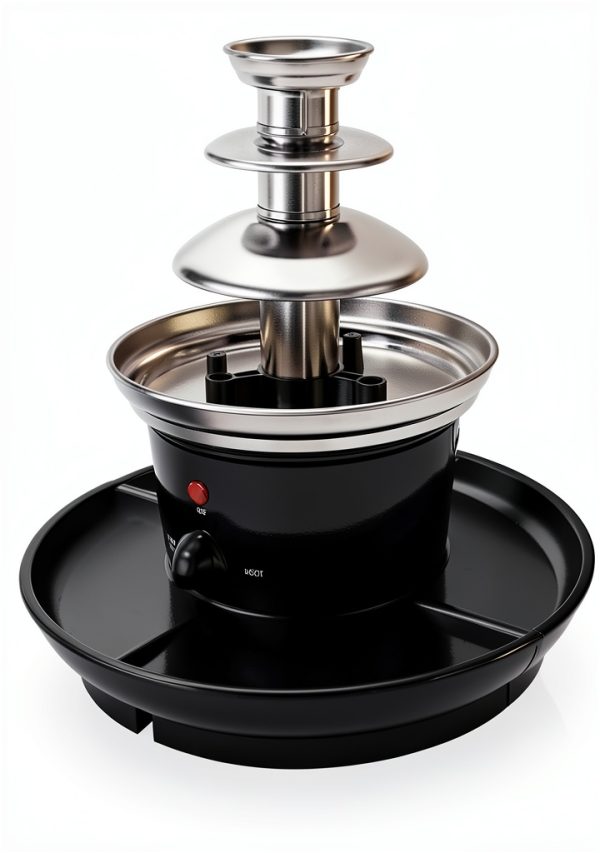 Three-Tier Electric Chocolate Fountain by KIOMGLESHOP 1‑Pound Capacity-3