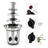 Chocolate Fountain Machine ZEVELOO 4 Tier Stainless Steel 24oz-5