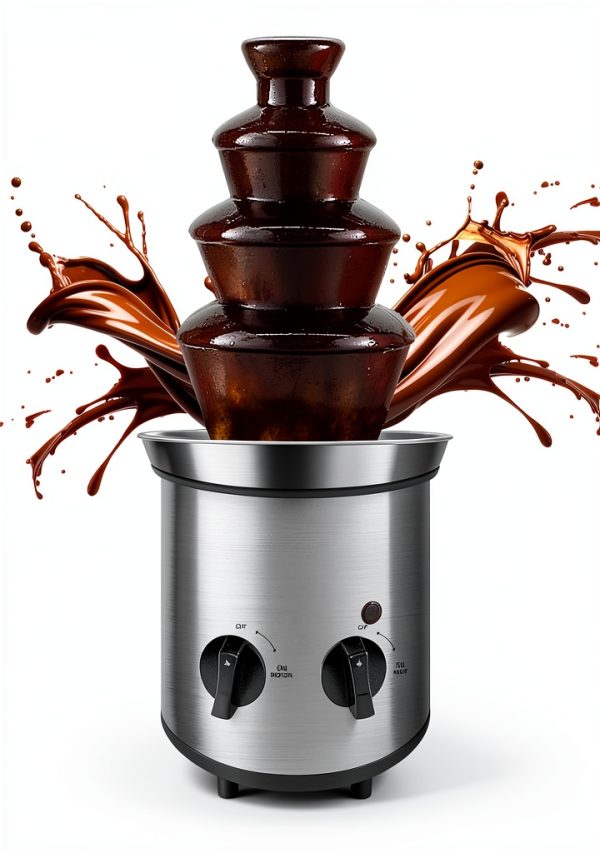Chocolate Fountain Machine ZEVELOO 4‑Tier Electric Fondue 4‑Pound-5