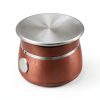 OVENTE 3 Tier Chocolate Fondue Fountain Machine, Stainless Steel Electric Mini Choco Warmer for Parties, Melts Cheese, Liqueurs, Dip Strawberries, Apple Wedges, Vegetables, Candy and More, Red CFS73R-6