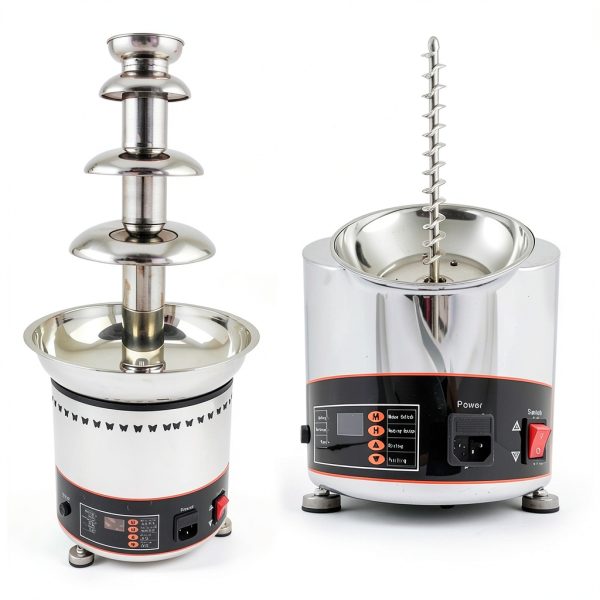 Chocolate Fountain INTBUYING 4‑Tier Stainless Steel Commercial 6.6 lb-5