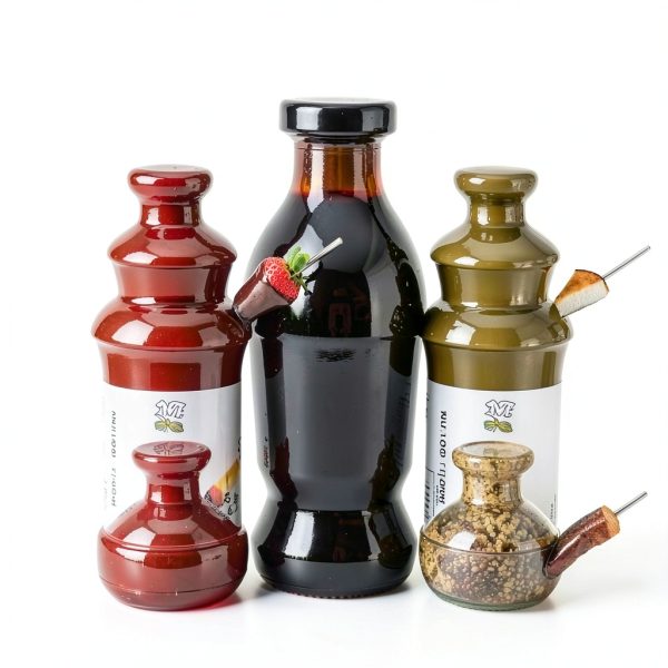 Chocolate Fountain SJXHRFXY 3-Tier Black Stainless Steel 1lb Capacity-4