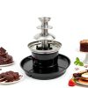 Chocolate Fondue Fountain EALNMIATE 40W 1lb Stainless Steel 6 Forks-1