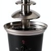 3 Tier Electric Chocolate Fondue Fountain QSADIL 16-Oz Black-1