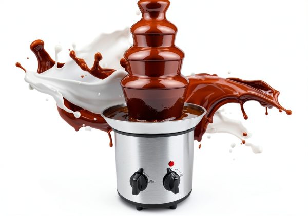Chocolate Fountain Machine ZEVELOO 4 Tier Stainless Steel 24oz-0