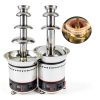 Chocolate Fountain INTBUYING 4‑Tier Stainless Steel Commercial 6.6 lb-4