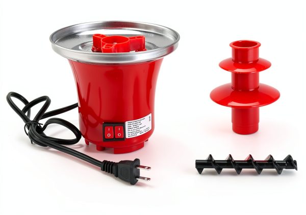 Mini Chocolate Fondue Fountain Outamateur 7.9oz with 6 Forks-4