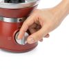 OVENTE 3 Tier Chocolate Fondue Fountain Machine, Stainless Steel Electric Mini Choco Warmer for Parties, Melts Cheese, Liqueurs, Dip Strawberries, Apple Wedges, Vegetables, Candy and More, Red CFS73R-2