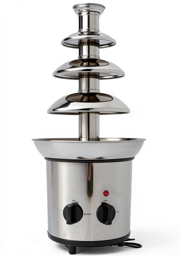 Chocolate Fountain Machine ZEVELOO 4 Tier Stainless Steel 24oz-7