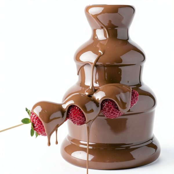 Chocolate Fountain Machine ZEVELOO 4 Tier Stainless Steel 24oz-2