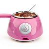 MINI Electric Chocolate Melting Pot, 8.45OZ Chocolate Fondue Fountain, Warmer Machine for Milk Chocolate,Cheese, Butter, Candy-4