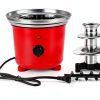 Chocolate Fondue Fountain Outamateur 32oz Stainless Steel 3‑Tier Red-6