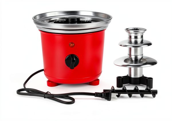 Chocolate Fondue Fountain Outamateur 32oz Stainless Steel 3‑Tier Red-6