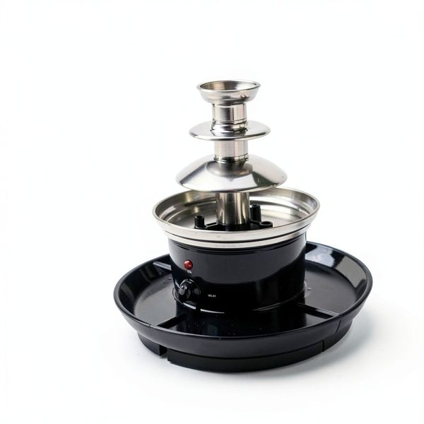 3 Tier Chocolate Fountain FeRepeer 16oz Fondue Set with 5 Forks-4