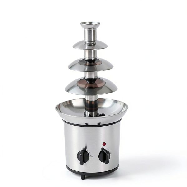 Chocolate Fountain 4 Tier MariageTL Stainless Steel Party Fondue 60oz-4