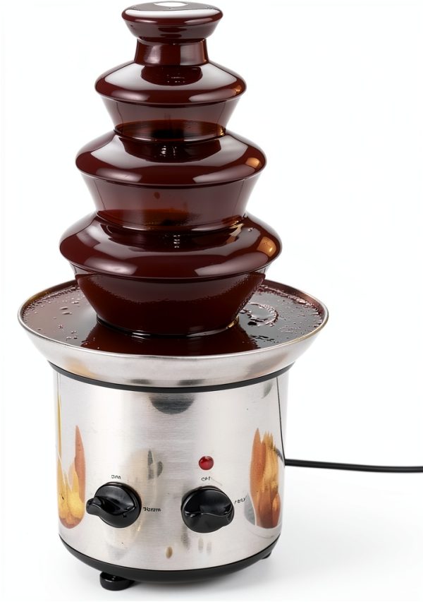 Chocolate Fountain 4 Tier MariageTL Stainless Steel Party Fondue 60oz-0