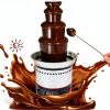 Chocolate Fountain INTBUYING 4‑Tier Stainless Steel Commercial 6.6 lb-0