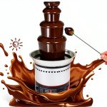 Chocolate Fountain INTBUYING 4‑Tier Stainless Steel Commercial 6.6 lb-0