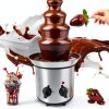 Chocolate Fountain Machine ZEVELOO 4 Tier Stainless Steel 24oz-6