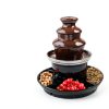 Chocolate Fountain SJXHRFXY 3-Tier Black Stainless Steel 1lb Capacity-1