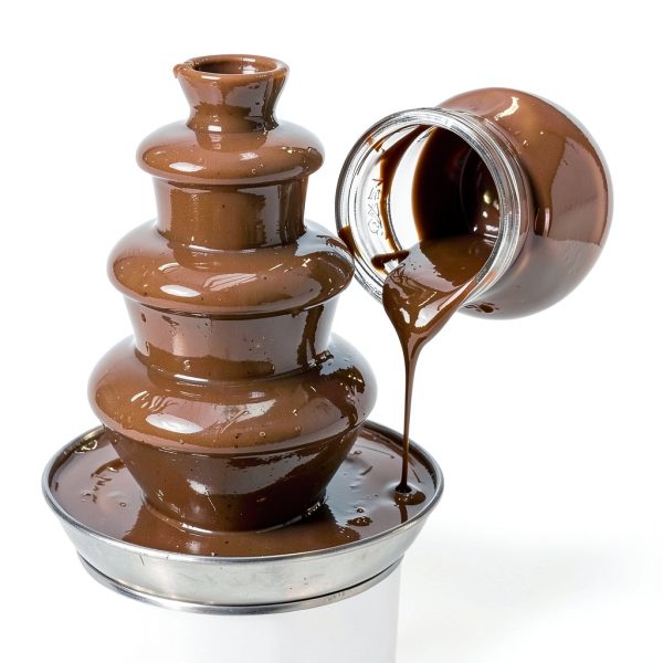 Chocolate Fountain INTBUYING 4‑Tier Stainless Steel Commercial 6.6 lb-1