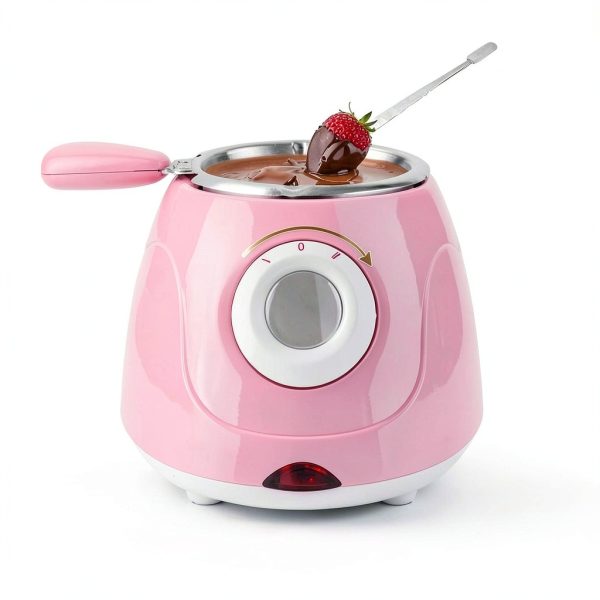 MINI Electric Chocolate Melting Pot, 8.45OZ Chocolate Fondue Fountain, Warmer Machine for Milk Chocolate,Cheese, Butter, Candy-3
