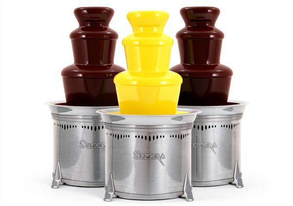 Chocolate Fountain Sephra THE LEGEND 19" 6lb Stainless Steel-3