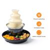 Chocolate Fondue Fountain EALNMIATE 40W 1lb Stainless Steel 6 Forks-3
