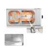 Chocolate Tempering Machine WICHEMI 2‑Tank 9lb Stainless Steel Melter-4
