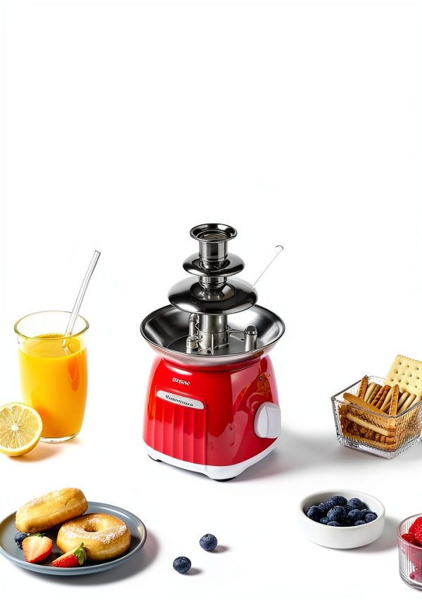 Chocolate Fountain Reemix 3 Tier Stainless Steel Machine Red-4