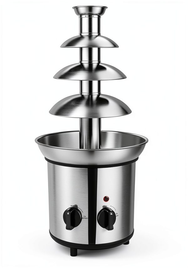 Chocolate Fountain Machine QKLPQ001 4‑Tier Stainless Steel 4‑Pound-8