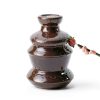 Chocolate Fountain CHNWOD 3-Tier Black 18.5in Height-5