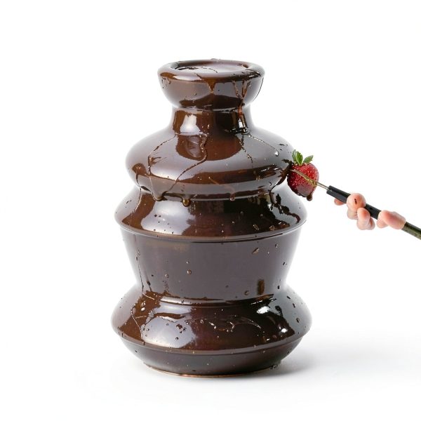 Chocolate Fountain CHNWOD 3-Tier Black 18.5in Height-5