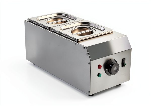 Chocolate Tempering Machine WICHEMI 2‑Tank 9lb Stainless Steel Melter-1