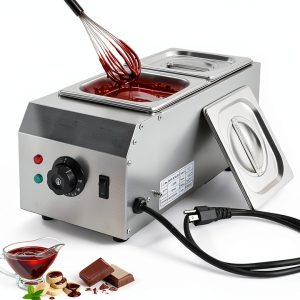 Chocolate Tempering Machine WICHEMI 2‑Tank 9lb Stainless Steel Melter-0