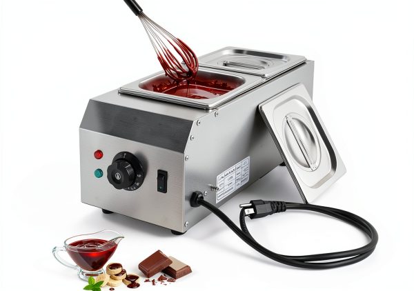 Chocolate Tempering Machine WICHEMI 2‑Tank 9lb Stainless Steel Melter-0