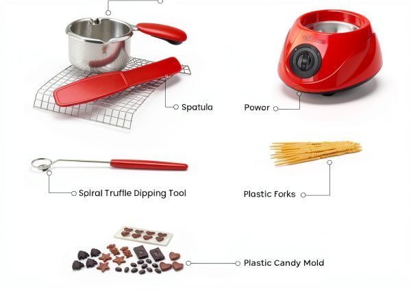 Total Chef Chocolate Melter 32‑Piece Kit 8oz Capacity CM10G-2