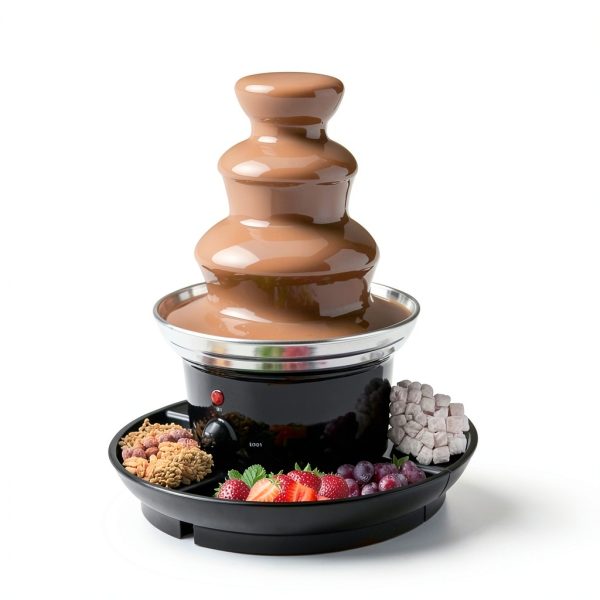 Cheuraivee 3 Tier Chocolate Fountain Machine – 40W Steel, 1lb Capacity-4
