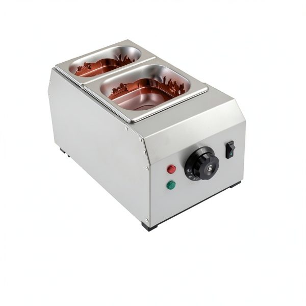 Chocolate Tempering Machine WICHEMI 2‑Tank 9lb Stainless Steel Melter-3