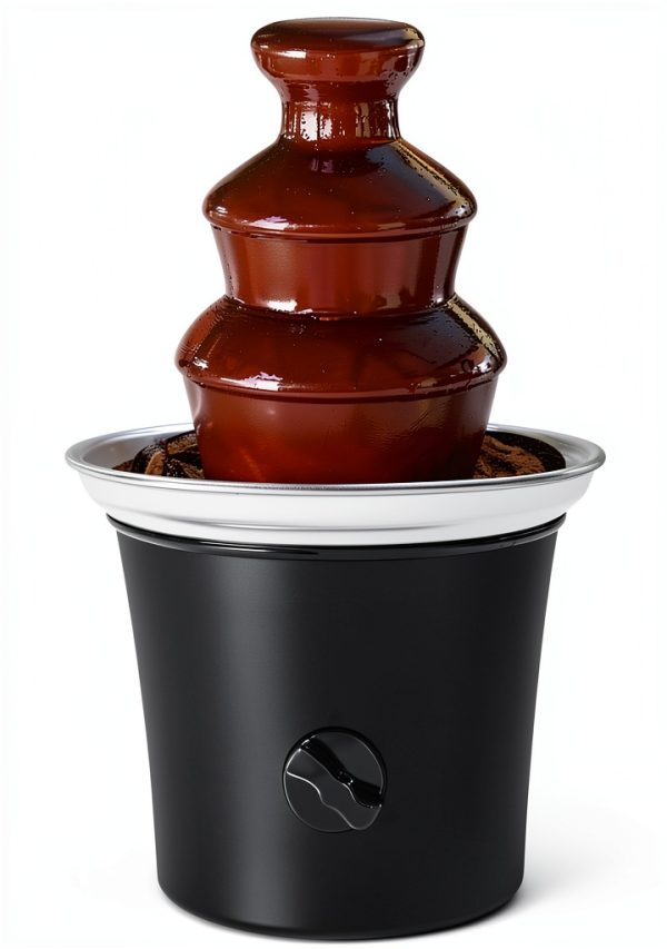 MINI Chocolate Fountain Machine Electric Chocolate Fondue Fountain Machine Stainless Steel for Chocolate Candy Butter Cheese-7