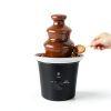MINI Chocolate Fountain Machine Electric Chocolate Fondue Fountain Machine Stainless Steel for Chocolate Candy Butter Cheese-1
