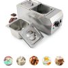 Chocolate Tempering Machine WICHEMI 2‑Tank 9lb Stainless Steel Melter-6
