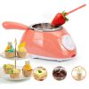 Chocolate Melting Pot Electric Fondue Kit 8.8oz with Temp Control-4