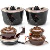 Chocolate Fountain CHNWOD 3-Tier Black 18.5in Height-4
