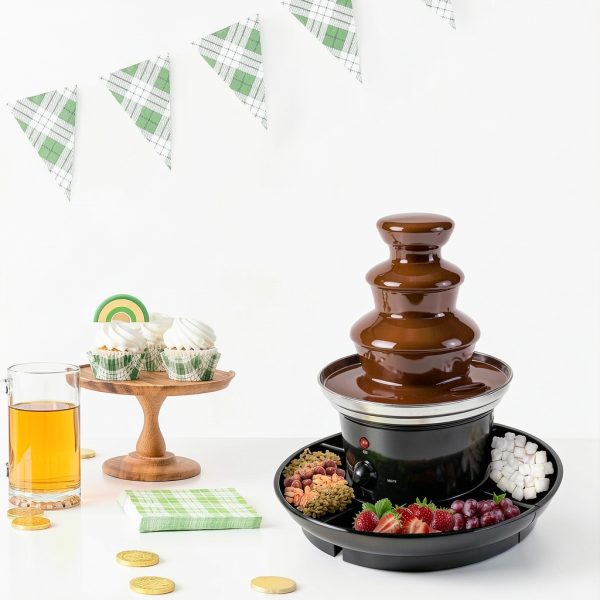 Cheuraivee 3 Tier Chocolate Fountain Machine – 40W Steel, 1lb Capacity-7