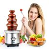 Chocolate Fountain Machine 4-Tier Fondue CFF-ME Stainless Design-2