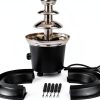 Cheuraivee 3 Tier Chocolate Fountain Machine – 40W Steel, 1lb Capacity-2