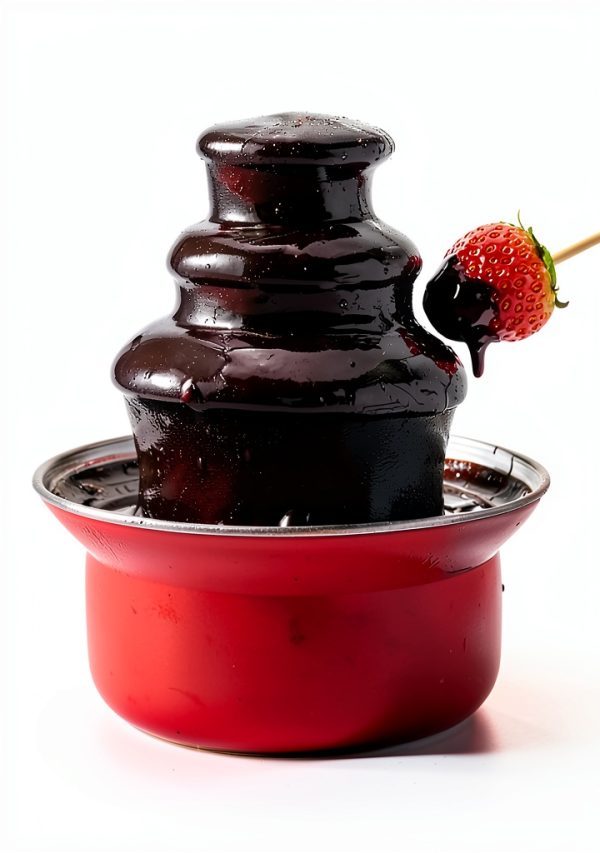 Chocolate Fountain Reemix 3 Tier Stainless Steel Machine Red-3