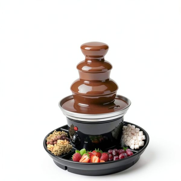 Cheuraivee 3 Tier Chocolate Fountain Machine – 40W Steel, 1lb Capacity-6
